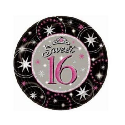 Sweet 16 Sparkle Prismatic Dessert Plate AM549874