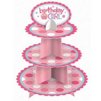 1st Birthday Girl Cupcake Stand AM149569