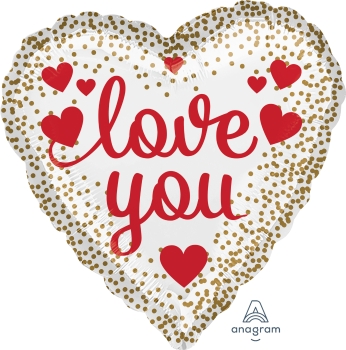 Love Dots Heart Shape Foil Balloon ANA36443