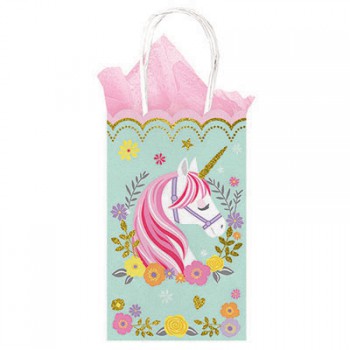 Magical Unicorn Treat Loot Bags Glittered AM161929