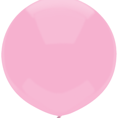 17 inch (43 cm) Round Real Pink Outdoor Balloon Q16595
