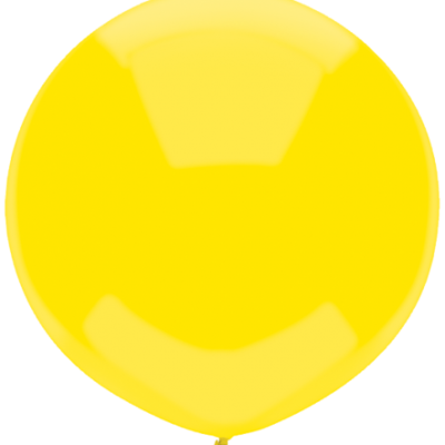 17 inch (43 cm) Round Lemon Yellow Outdoor Balloon Q16601
