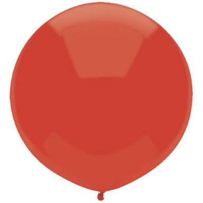 17 inch (43 cm) Round Real Red Outdoor Balloon Q16605