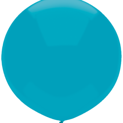 17 inch (43 cm) Round Island Blue Outdoor Balloon Q16607