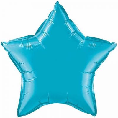 Turquoise 36 inch (91 cm) Star Foil Balloon Q25598
