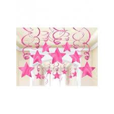 Star Swirl Decorations New Pink Value Pack AM674474.109