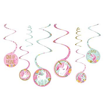 Magical Unicorn Spiral Decoration AM670749