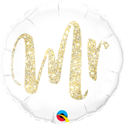Mr Glitter Gold Foil Balloon Q57313