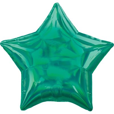 Green Iridescent Holographic Star Shape Foil Balloon ANA39269