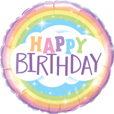 Happy Birthday Rainbow 18 inch (45cm) Foil Balloon Q78658