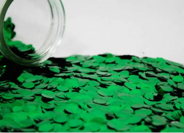 Small 1cm Confetti (250g Zip Lock Bag) Metallic Green CONGR1
