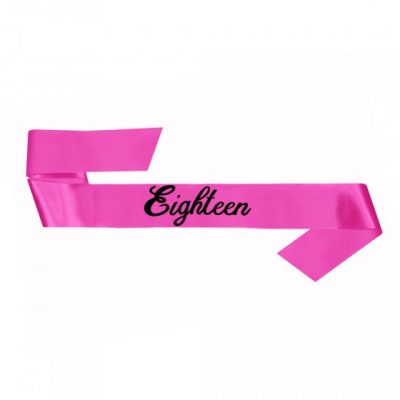 Pink 18th Birthday Sash AM8828523