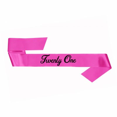 Pink 21st Birthday Sash AM8828547