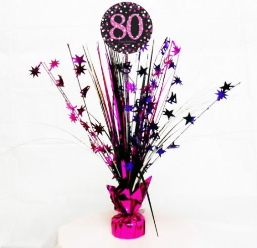 Pink Centrepiece 80th Celebration Spray AM9901749