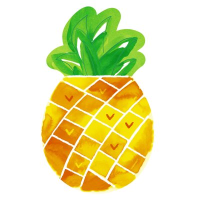 Pineapple Shaped 10.5 inch (26 cm) Paper Plates AM430908