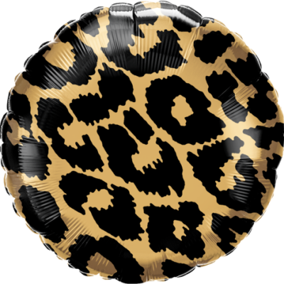 Leopard Spots 18 inch (45 cm) Round Foil Balloon Q13322