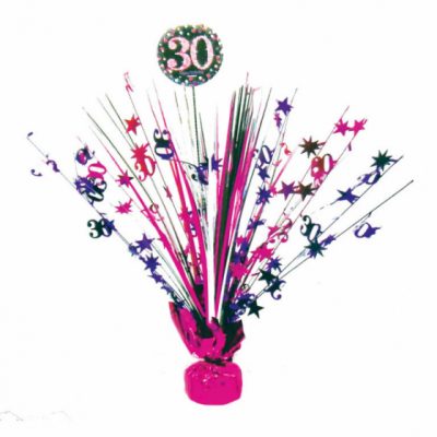 Pink Centrepiece 30th Celebration Spray AM9900591