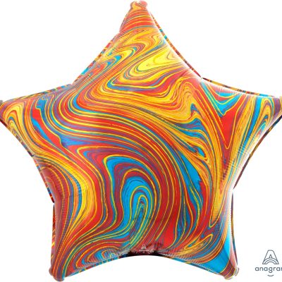 Marblez Colourful Star 19 inch (48 cm) Foil Balloon ANA42103