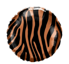 Tiger Stripes 18 inch (45 cm) Round Foil Balloon Q13334