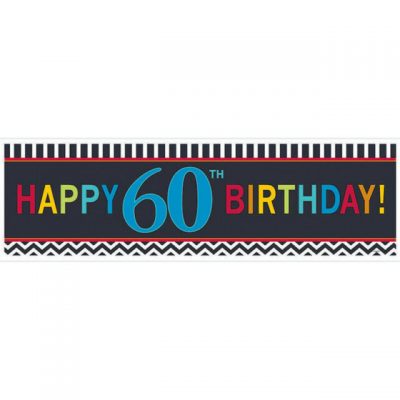 60th Birthday Celebration Giant Banner AM120090