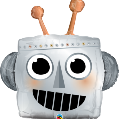 Robot Head 89cm Foil Shape Balloon Q16412