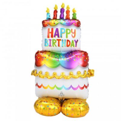 Airloonz Happy Birthday Cake Foil Balloon ANA4244911