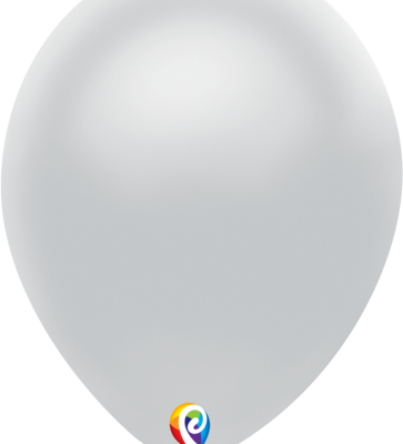 Funsational Silver 12 inch (30cm) Latex Balloons 50 Count Q72171