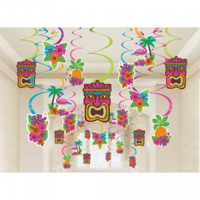 Summer Luau Spiral Swirls Hanging Decorations AM6713384