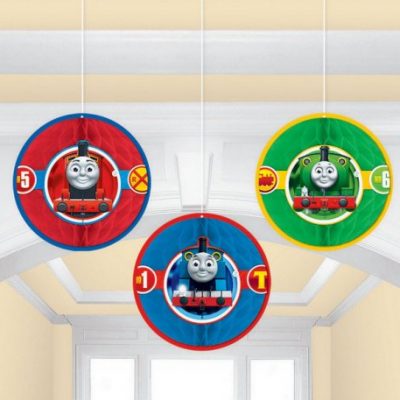Thomas All Aboard Tissue & Printed Paper Honeycomb Decorations AM291752