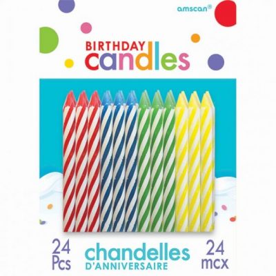 Primary Colour Assorted Sparkle Candles AM1770002.99
