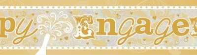 Holographic Happy Engagement Banner AM9900039