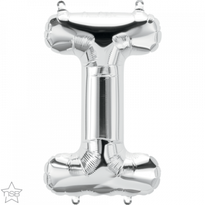 Letter I Silver 16 inch (40cm) Foil Balloon Q59616