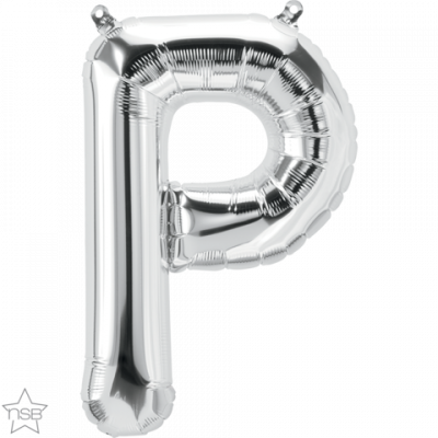 Letter P Silver 16 inch (40cm) Foil Balloon Q59682