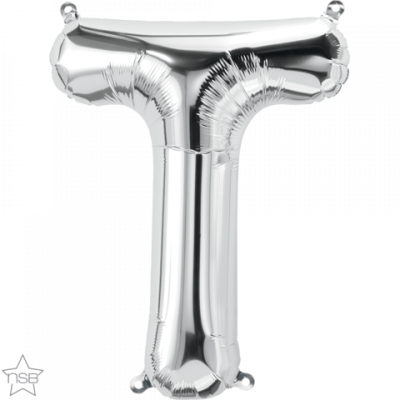 Letter T Silver 16 inch (40cm) Foil Balloon Q59690