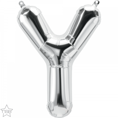 Letter Y Silver 16 inch (40cm) Foil Balloon Q59700