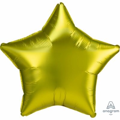 Satin Luxe Lemon Star Shape Foil Balloon ANA41887