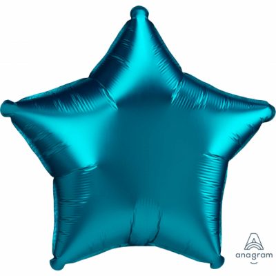 Satin Luxe Aqua 18 in (45 cm) Star Shape Foil Balloon ANA41886