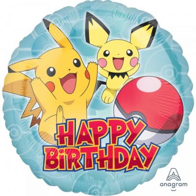 Pokemon Happy Birthday 18 inch (45 cm) Foil Balloon ANA36333