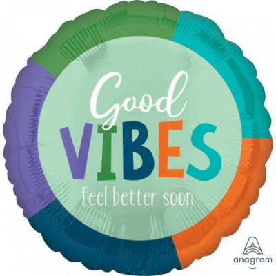 Good Vibes Feel Better Soon 18 inch (45 cm) Foil Balloon ANA41677