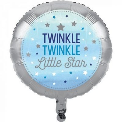 Blue Twinkle Twinkle Little Star Boy 18 inch (45 cm) Foil Balloon ANA322247