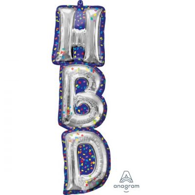 HBD Balloon Letters SuperShape Foil Balloon ANA41565