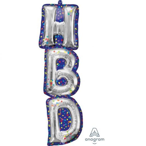 HBD Balloon Letters SuperShape Foil Balloon ANA41565