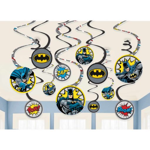 Batman Heroes Unite Spiral Swirl Hanging Decorations AM671010