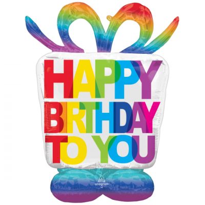 Airloonz Happy Birthday To You Present Balloon ANA42829