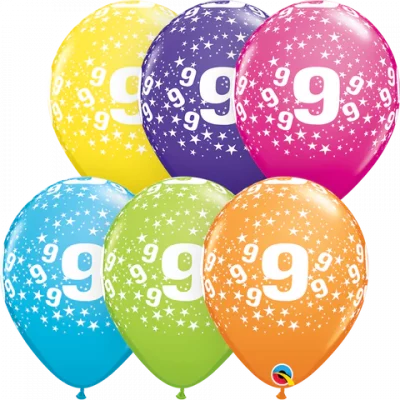 Number 9 Stars-A-Round 11 inch (28 cm) Round Tropical Assorted Q15128